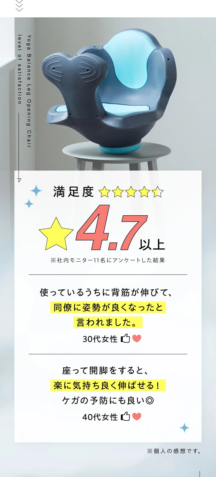 満足度4.7以上