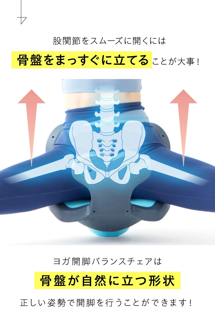 骨盤をまっすぐに立てることが大事