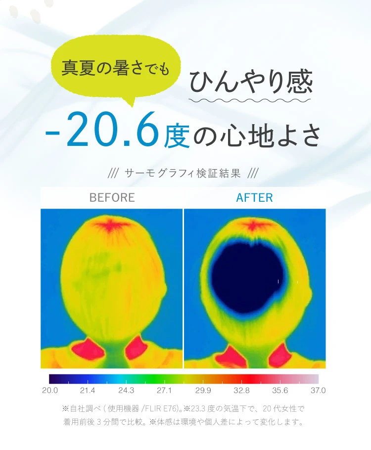 ひんやり感-20.6度の心地良さ