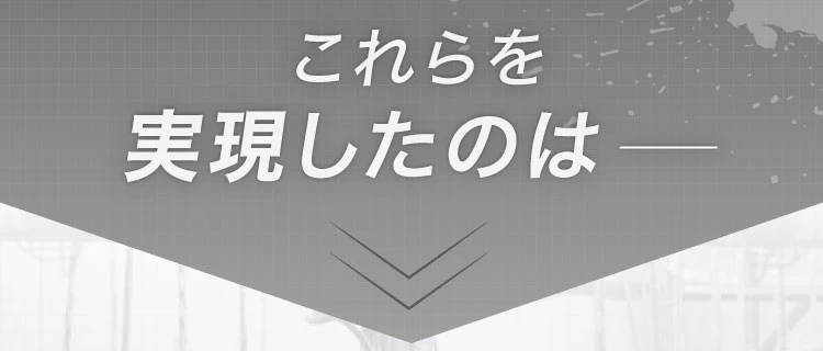 これらを実現したのは