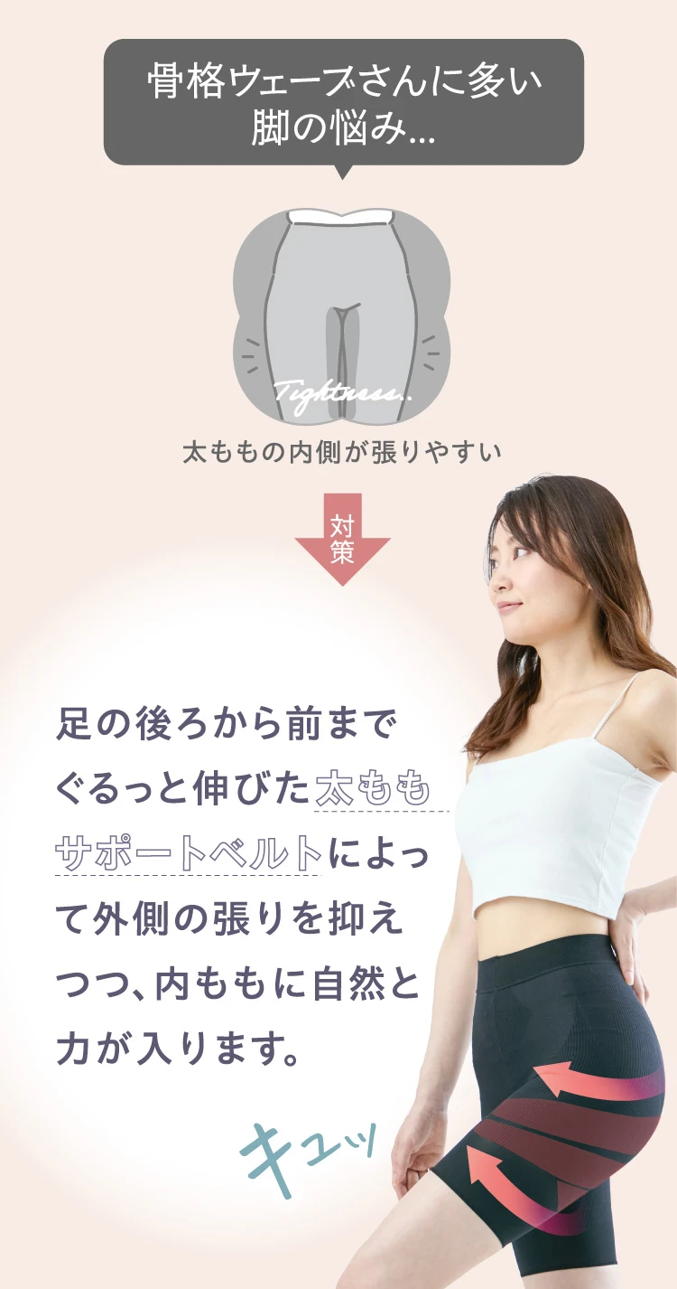 骨格ウェーブさんに多い脚の悩み