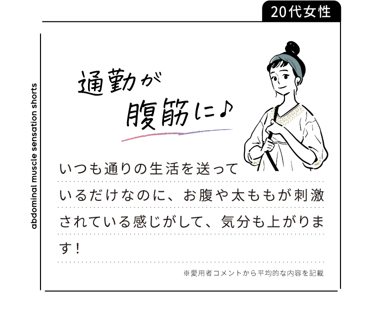 通勤が腹筋に