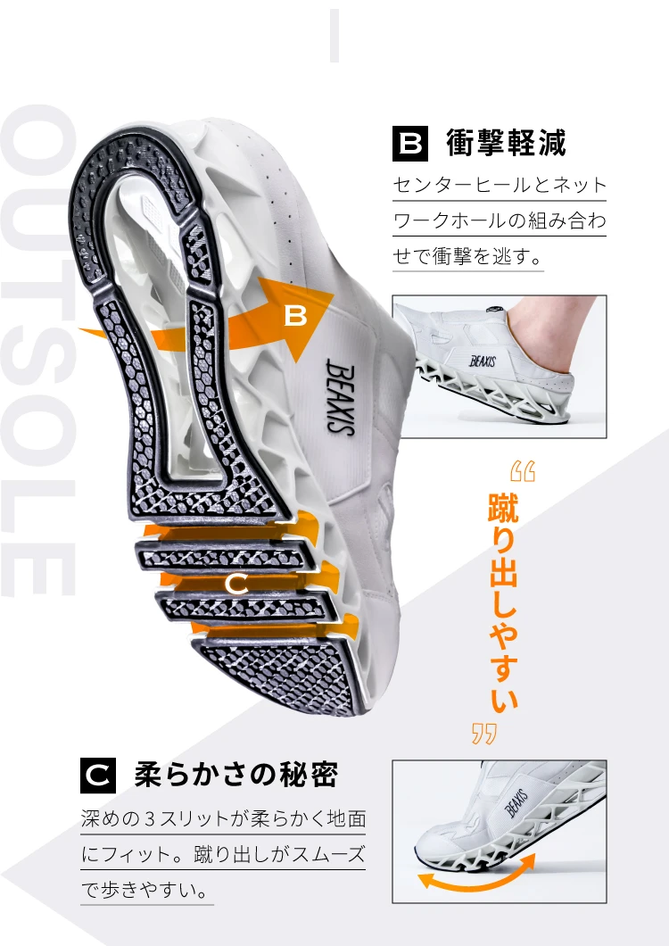 衝撃軽減 蹴り出しやすい