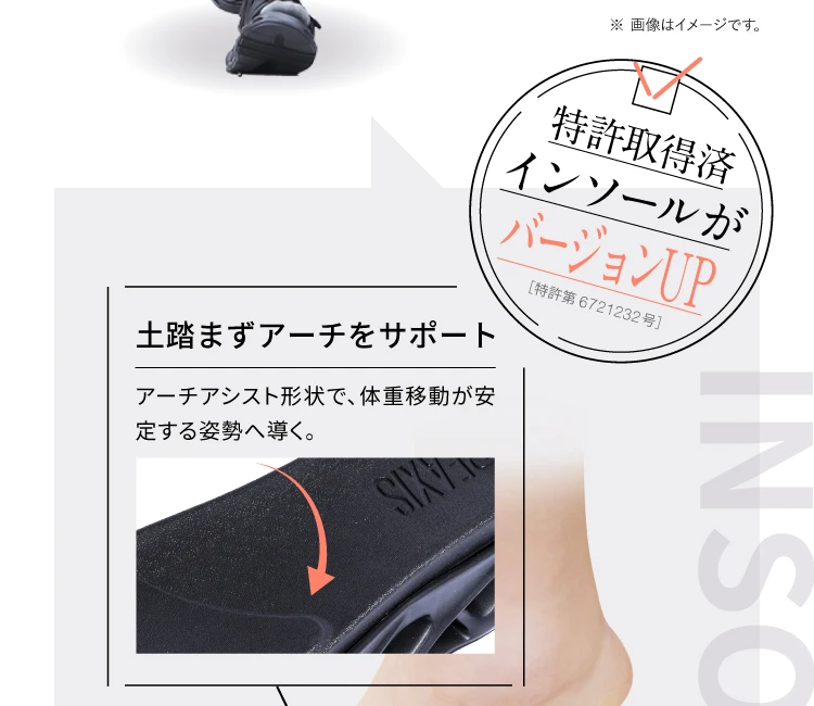 インソールがバージョンアップ