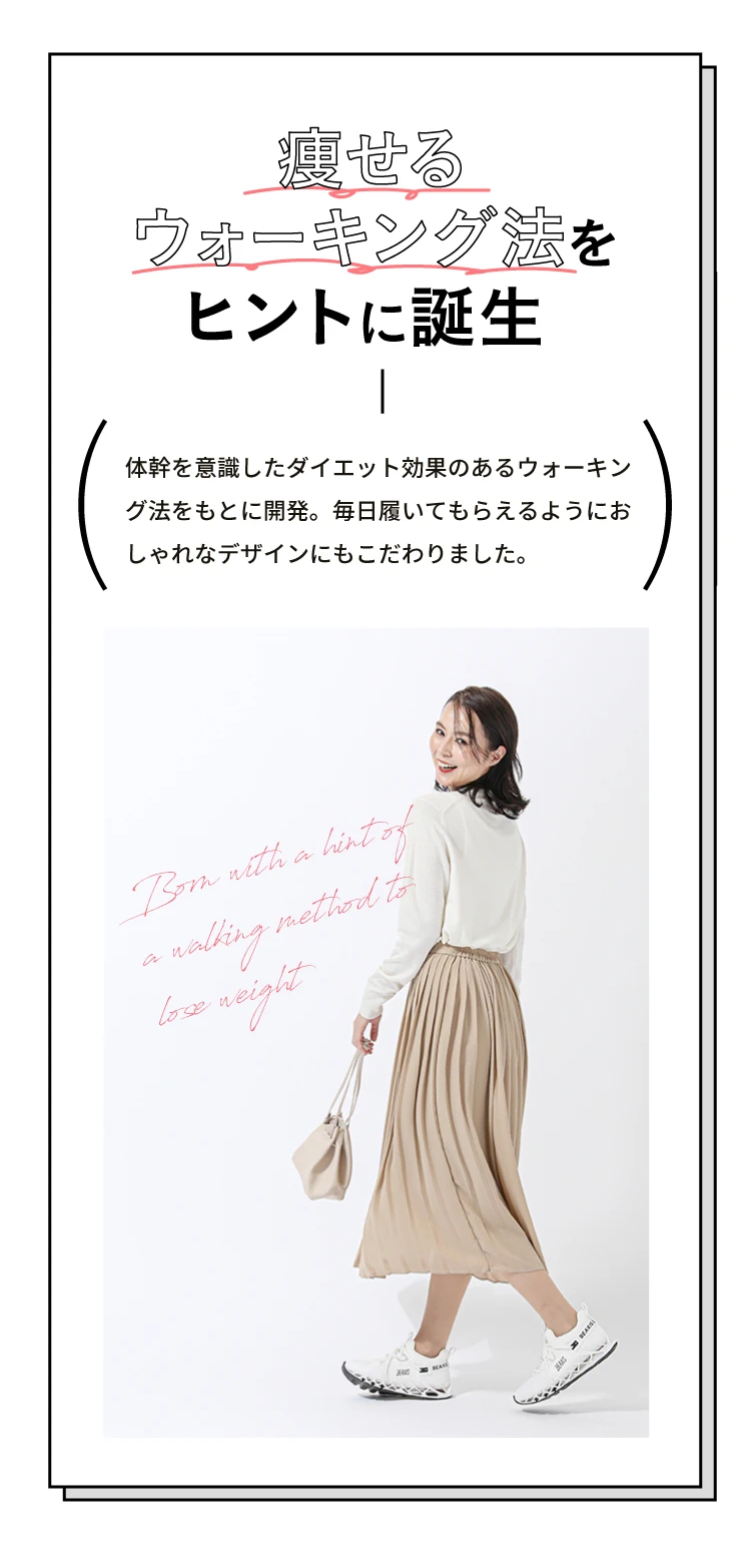 痩せるウォーキング法をヒントに誕生