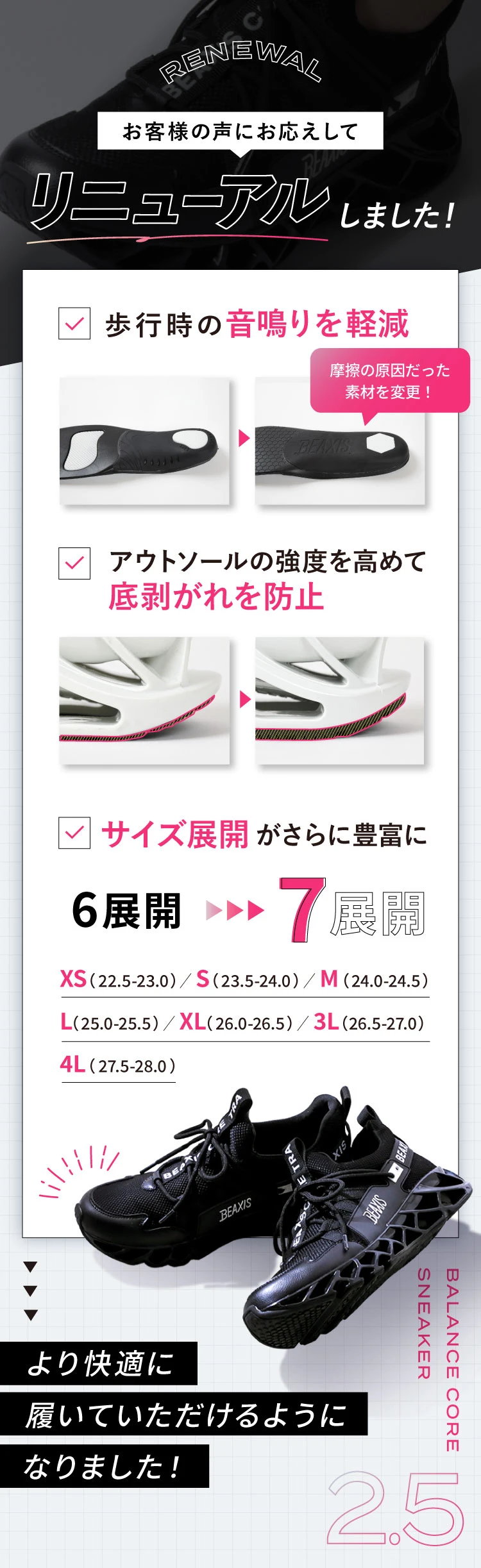 お客様の声にお応えしてリニューアルしました！