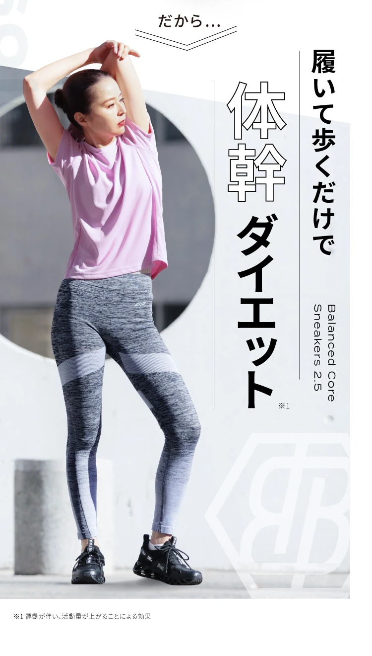 履いて歩くだけで体幹ダイエット！