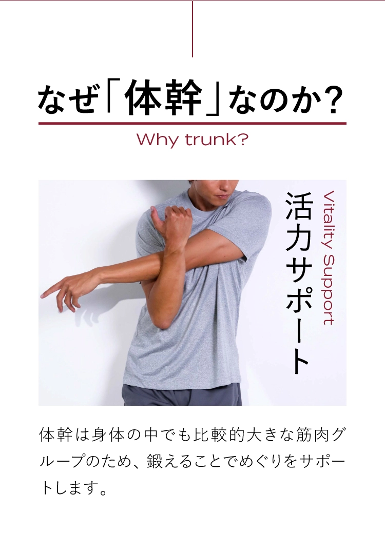 活力サポート／全身の筋肉活動量の増加