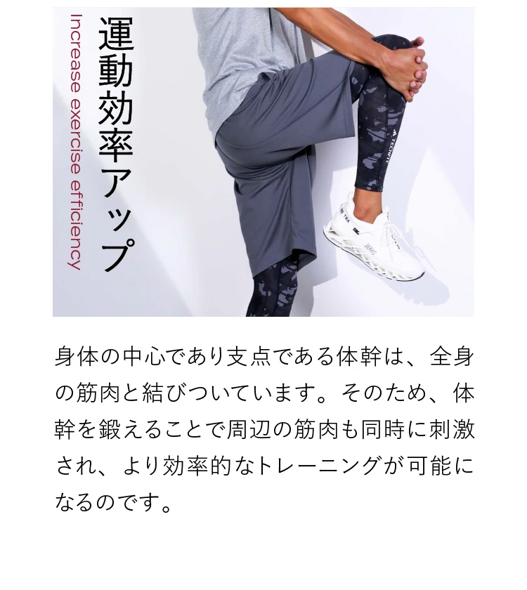 全身の筋肉活動量の増加