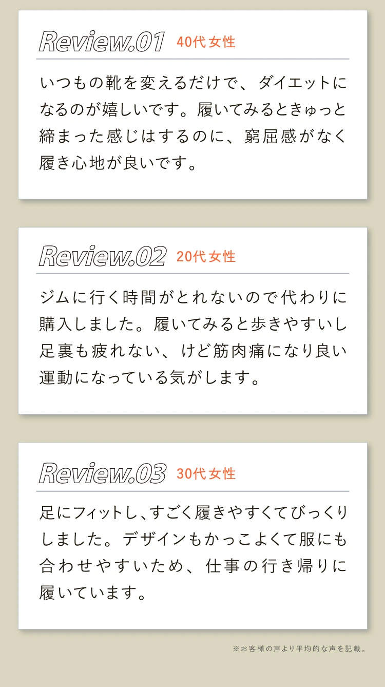 お客様の嬉しいお声続々