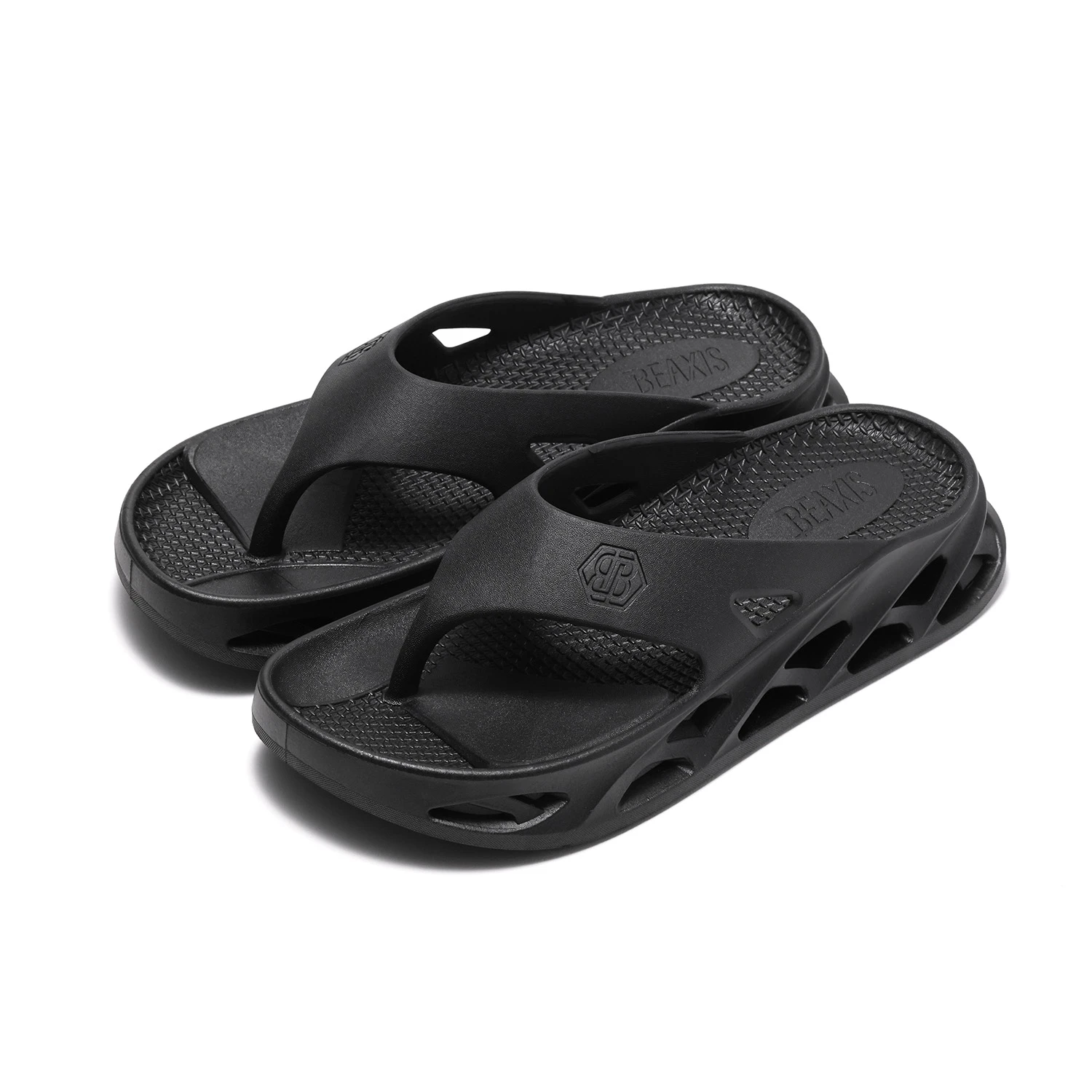 バランスコアトングサンダル／ブラック