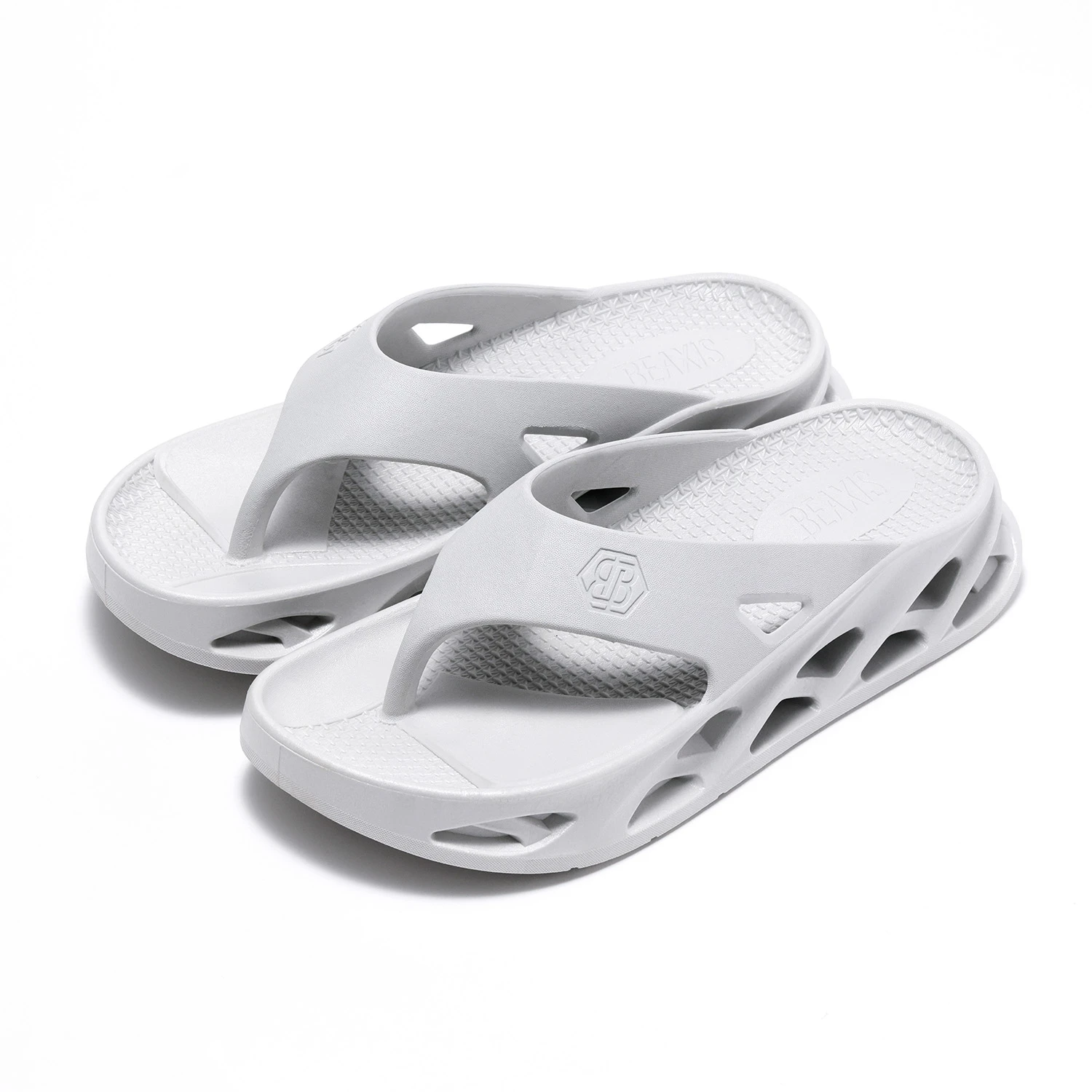 バランスコアトングサンダル／ライトグレー