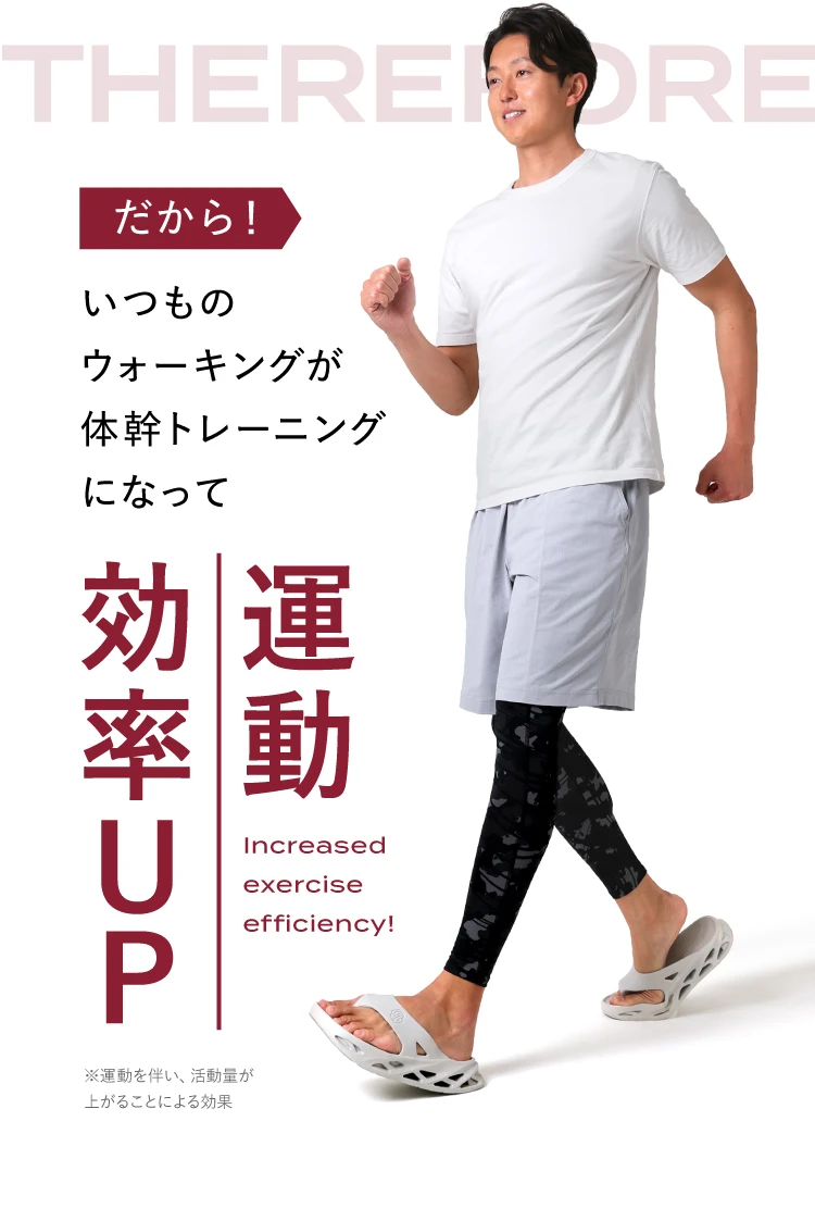 だから！いつものウォーキングが体幹トレーニングになって運動効率UP