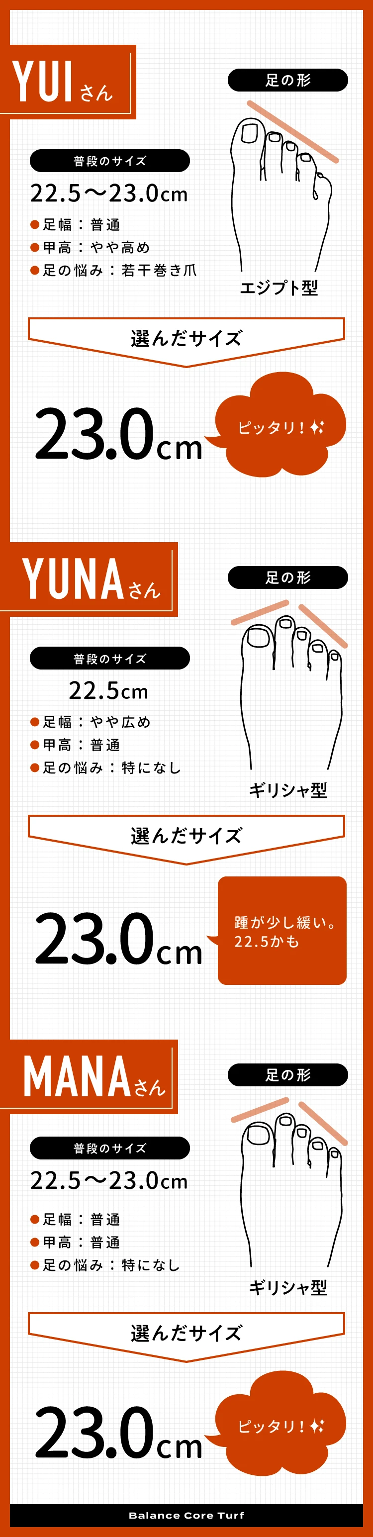 22.5cm~23.0cm