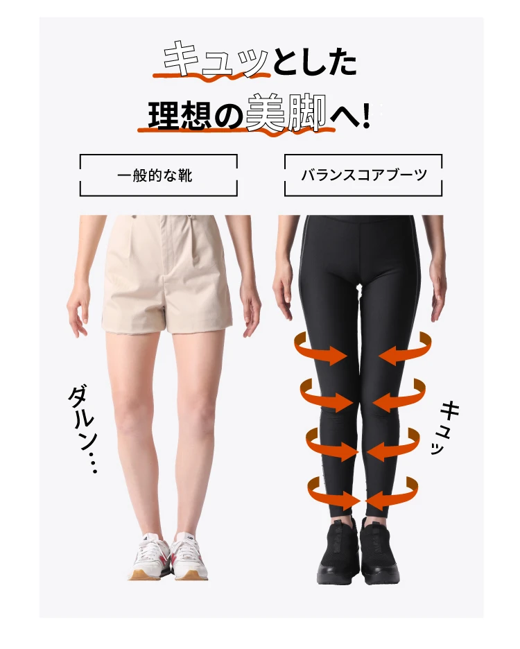 冬物クリアランスセール】バランスコアブーツ ニットタイプ BEAXIS