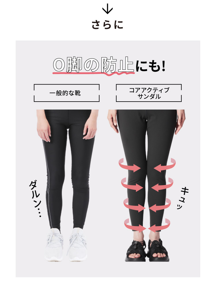 さらにO脚の防止にも！