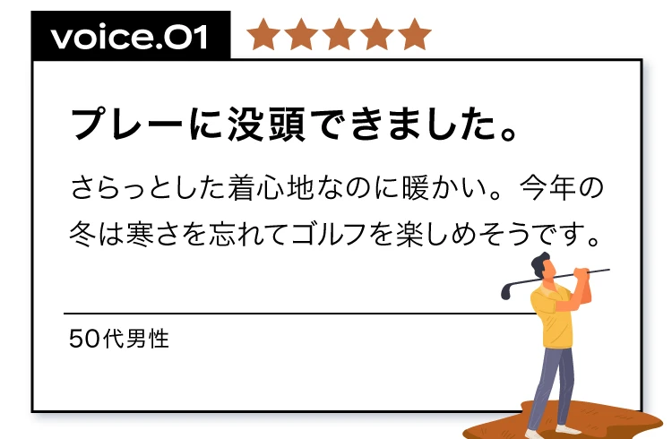 プレーに没頭できました