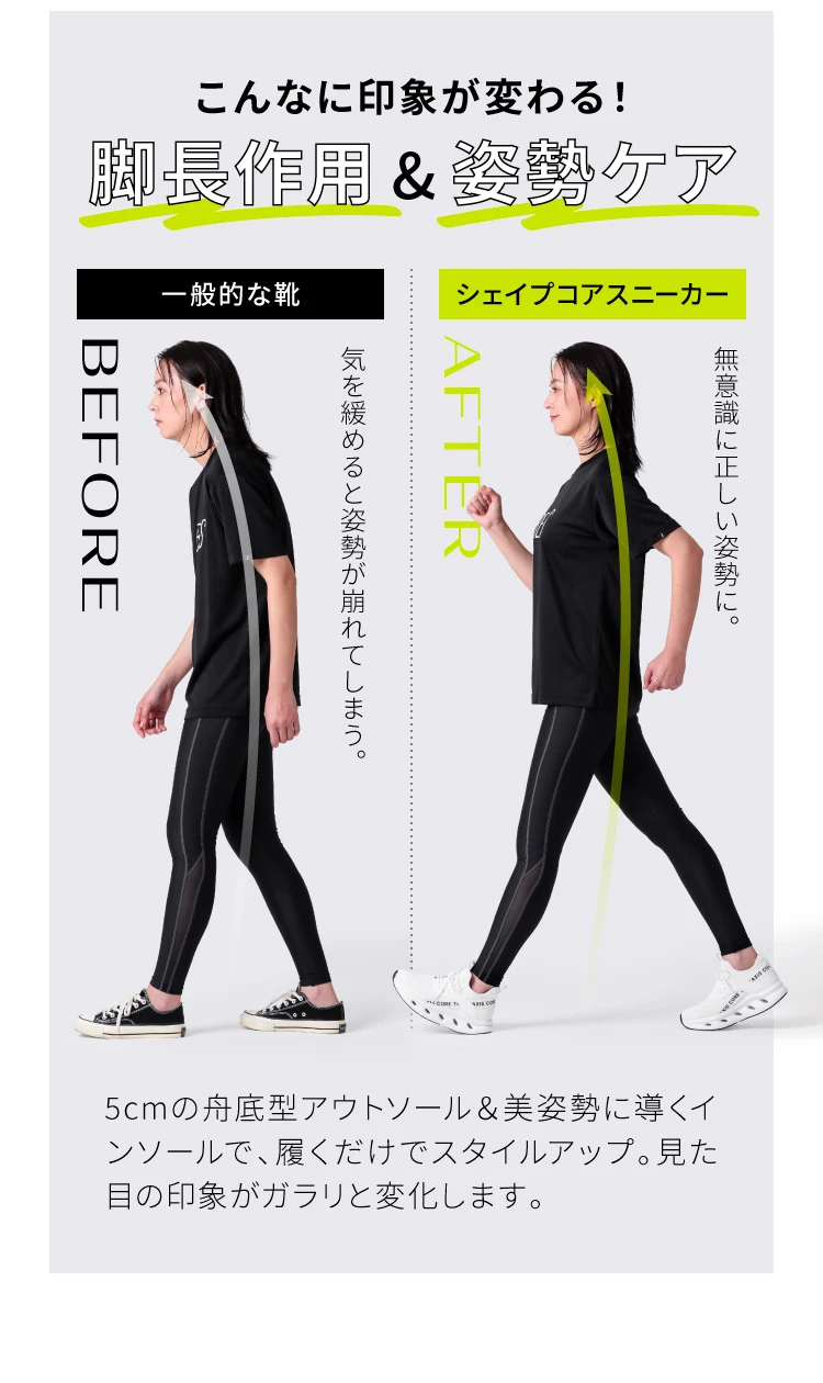 シェイプコアスニーカー BEAXIS(ビーアクシス) | amepla