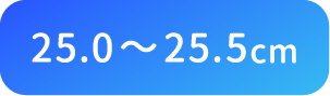 25.0〜25.5cm