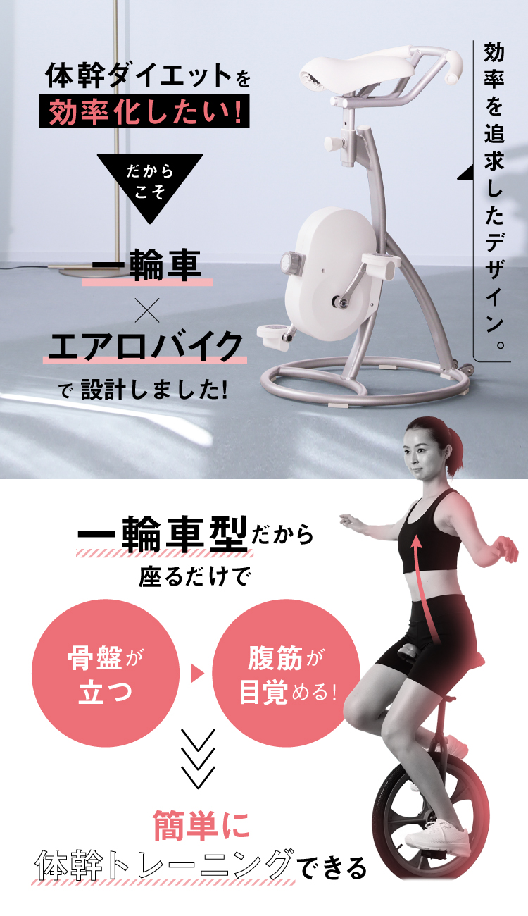 スリムコアバイク2 体幹トレーニング スリムコアバイク2 BEAXIS(ビーアクシス)｜予約商品（3月上旬より順次