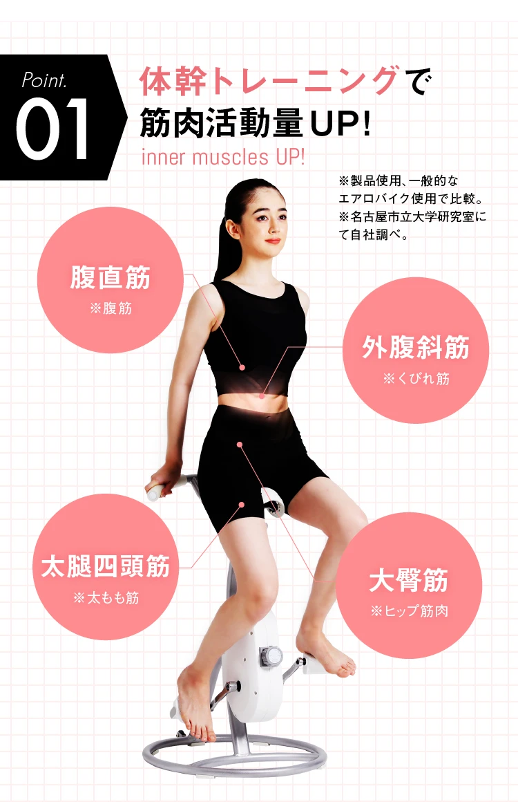 01 一輪車型で効率的に体幹トレーニング