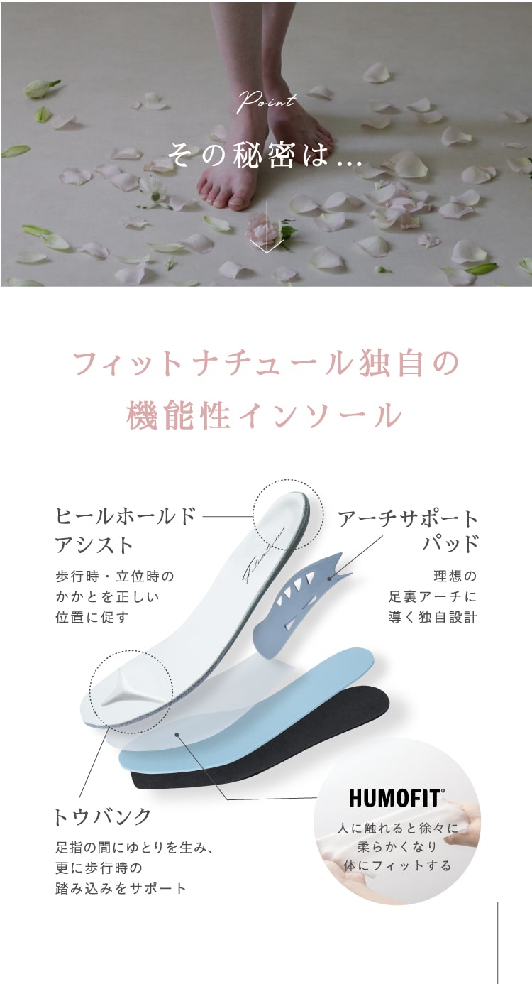 公式】Fit Foot Ballet（ラウンドトゥ） Fitnature(フィットナチュール