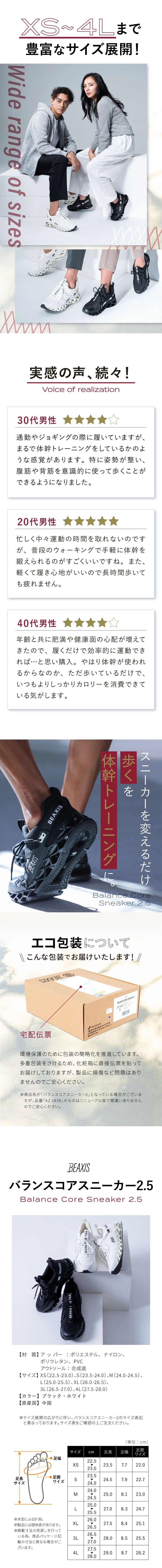 バランスコアスニーカー2.5 商品詳細