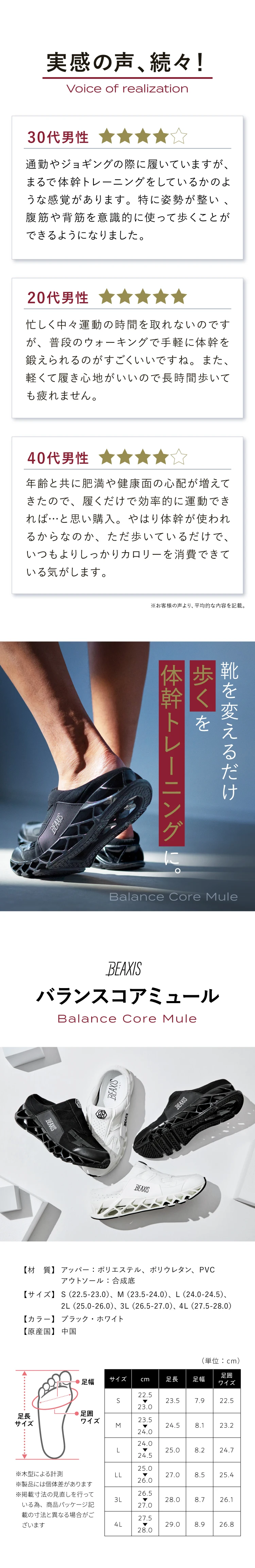 バランスコアミュール　商品詳細