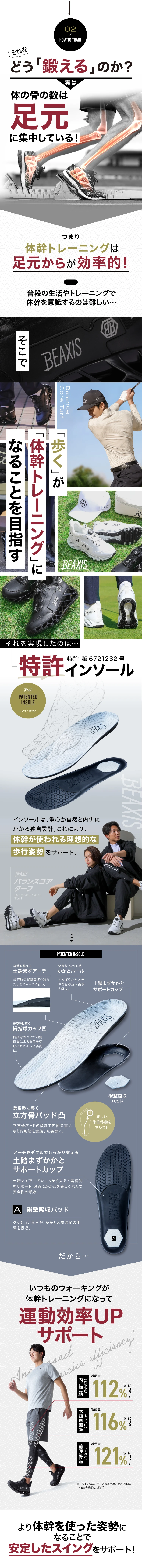 歩くが体幹トレーニングになることを目指す