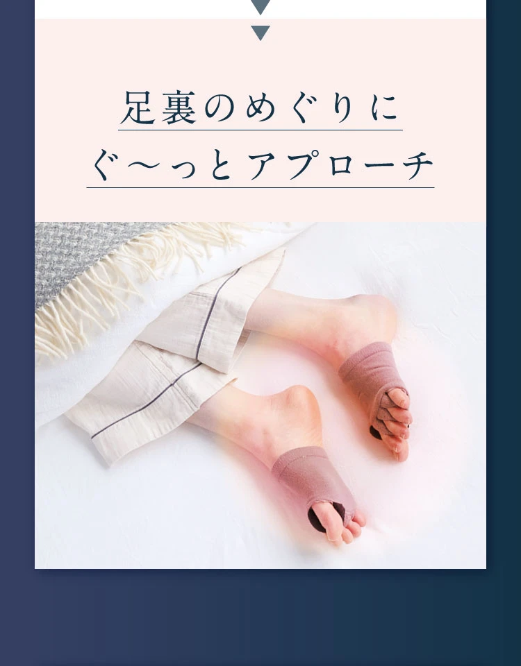 足裏のめぐりにぐ～っとアプローチ