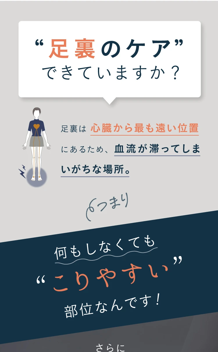 足裏のケアできていますか？