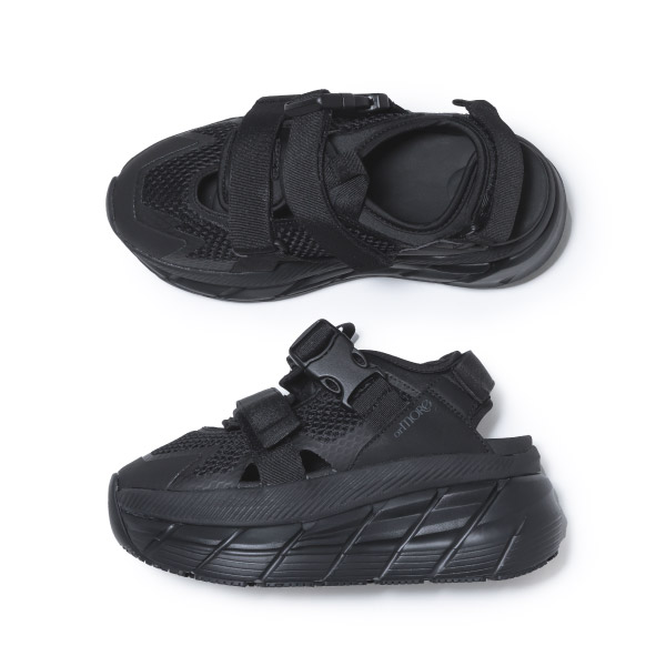 フラットアップサンダル 上面・側面