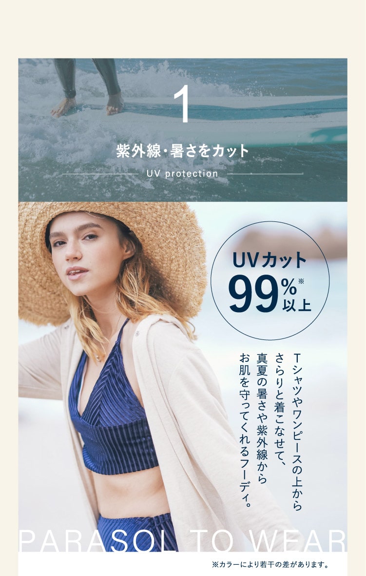 1.紫外線・暑さをカット