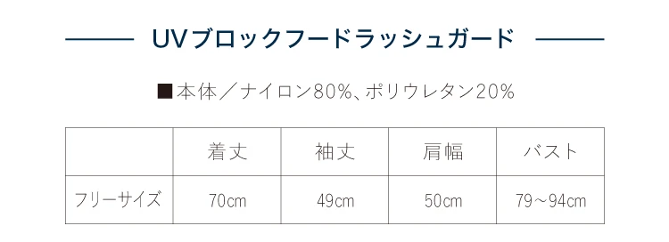 ラッシュガード商品詳細