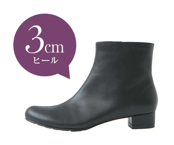 3cmヒール(ブラック)