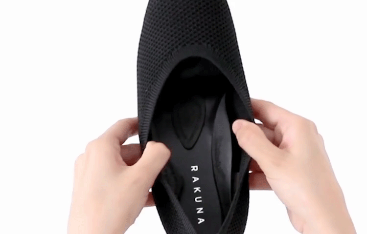 履き口伸縮性 イメージgif