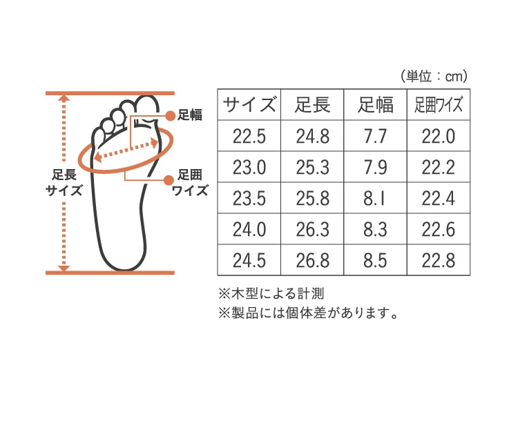 サイズ表
