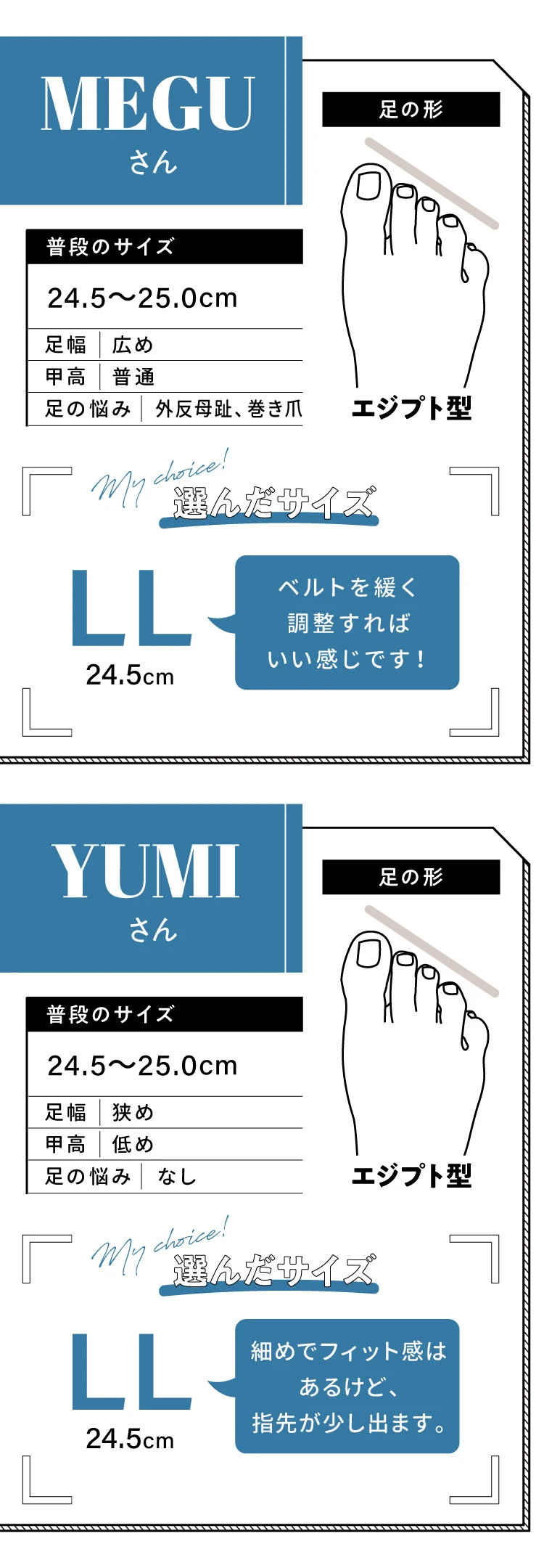 24.5〜25.0cm
