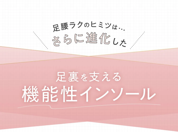 足裏を支える機能性インソール