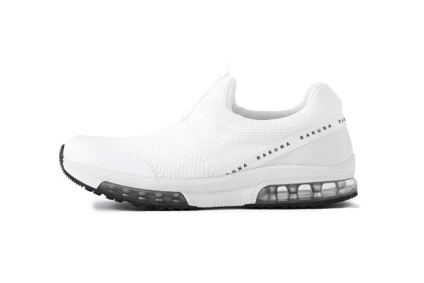 整体スニーカー（スリッポンタイプ） 側面 ホワイト
