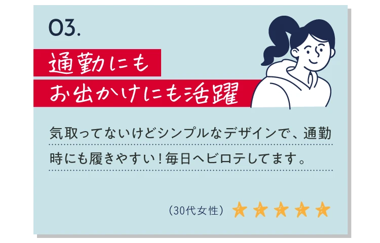 通勤にもお出かけにも活躍