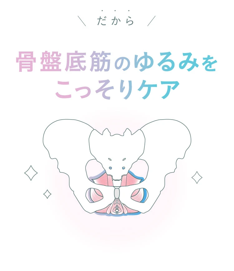 骨盤底筋のゆるみをこっそりケア