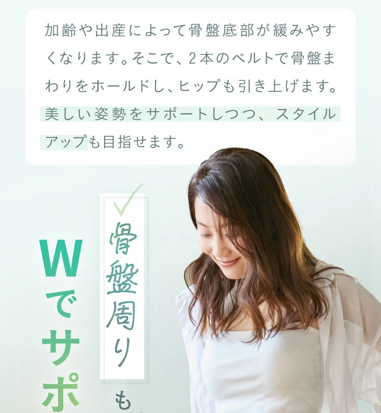 加齢や出産によって骨盤底筋が緩みやすくなります