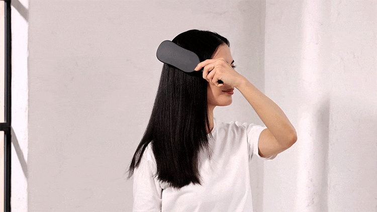梳かすだけでストレート イメージgif