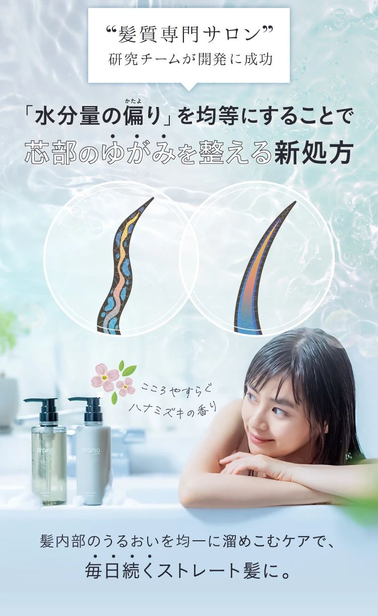 定期】ケアストレートトリートメント strainia (ストレーニア) | amepla