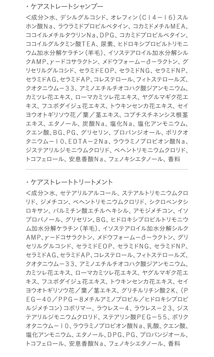 成分表