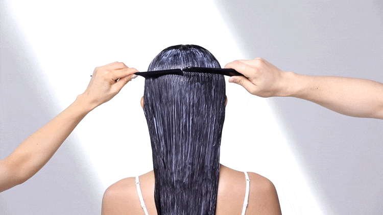 一般的なコーム 使用イメージgif