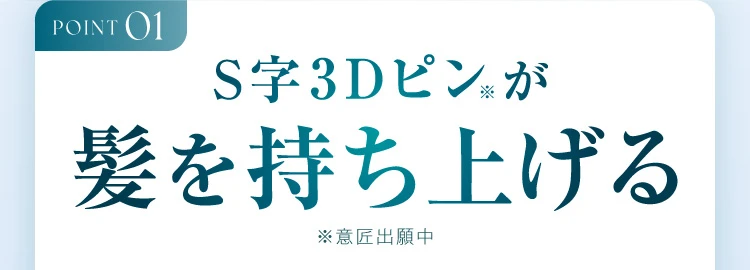 point1 髪を持ち上げる