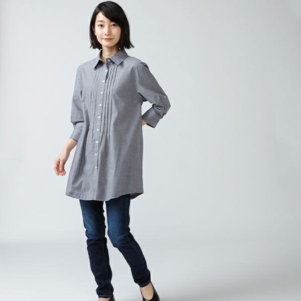 UV&DRYチュニックシャツ(ネイビー) 着用画像