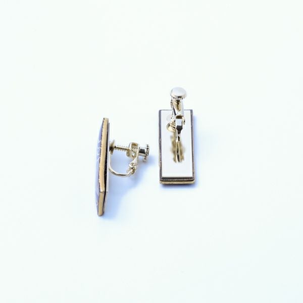 木々（イヤリング）裏面